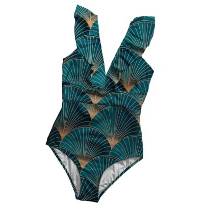 AVE-S001-109-XL Averie Damski strój kąpielowy Lucia One Piece, niebieski, XL AVE-S001-109-XL Averie Damski strój kąpielowy Lucia One Piece, niebieski, XL