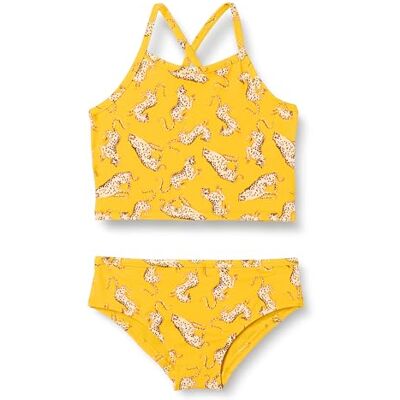 AEGL46864S25/AEGL31703S25 Amazon Essentials Dziewczęcy zestaw tankini, Złoty żółty beżowy lampart, 2XL AEGL46864S25/AEGL31703S25 Amazon Essentials Dziewczęcy zestaw tankini, Złoty żółty beżowy lampart, 2XL