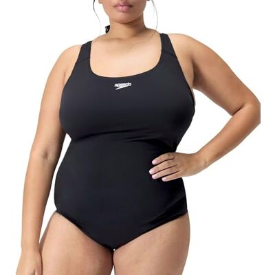 8-00393 Speedo Damski plus size Eco Endurance+ Medalist Odporność na chlor Strój kąpielowy z tkaniny z recyklingu (1 szt.) 8-00393 Speedo Damski plus size Eco Endurance+ Medalist Odporność na chlor Strój kąpielowy z tkaniny z recyklingu (1 szt.)