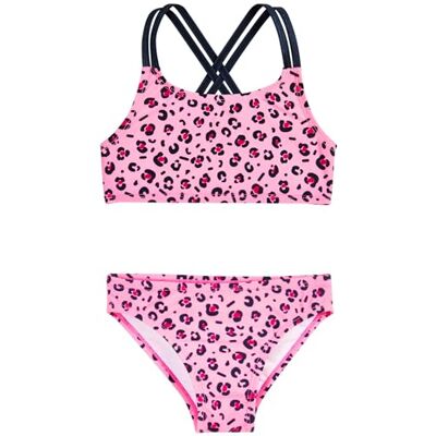 467910 Playshoes Zweiteiler top bikini, pełny różowy lampart, 134-140 dziewczęcy 467910 Playshoes Zweiteiler top bikini, pełny różowy lampart, 134-140 dziewczęcy