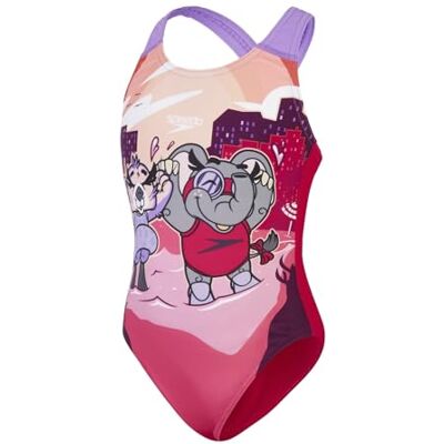 8-00314216 Speedo Dziewczęcy kostium kąpielowy do nauki pływania z motywami odporny na chlor materiał pochodzący z recyklingu rozciągliwy materiał odzież do pływania (1 opakowanie) 8-00314216 Speedo Dziewczęcy kostium kąpielowy do nauki pływania z motywami odporny na chlor materiał pochodzący z recyklingu rozciągliwy materiał odzież do pływania (1 opakowanie)
