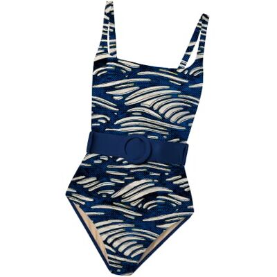 AVE-S037-071-S Averie Damski kostium kąpielowy Alaska One Piece, niebieski, S AVE-S037-071-S Averie Damski kostium kąpielowy Alaska One Piece, niebieski, S