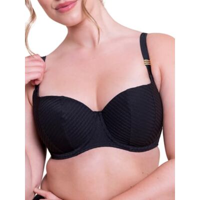 CS034300 Curvy Kate Jet Zestaw bikini z wyściółką balkonową, czarne, 75J CS034300 Curvy Kate Jet Zestaw bikini z wyściółką balkonową, czarne, 75J