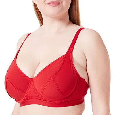 T2006D Haute pression Damski top bikini, Ciemnoczerwony, 44 du?e rozmiary T2006D Haute pression Damski top bikini, Ciemnoczerwony, 44 du?e rozmiary