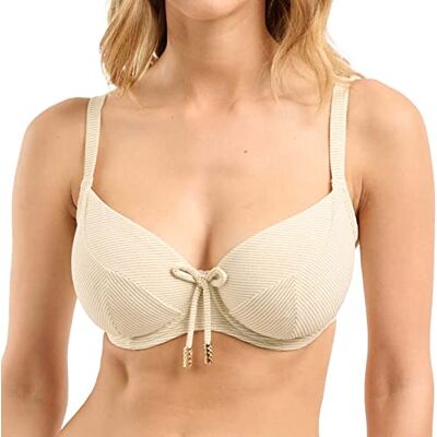 78AAI80 Sans Complexe Glow It Up Top Strój kąpielowy z fiszbinami damska, Ivory Gold, 75C 78AAI80 Sans Complexe Glow It Up Top Strój kąpielowy z fiszbinami damska, Ivory Gold, 75C