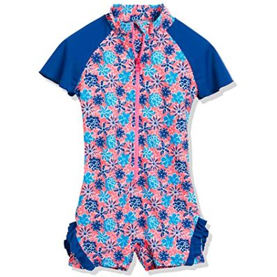 461141-41 Playshoes Dziewczęcy jednoczęściowy fiołek z ochroną UV, różnokolorowy (LACHS 41), 98/104 cm 461141-41 Playshoes Dziewczęcy jednoczęściowy fiołek z ochroną UV, różnokolorowy (LACHS 41), 98/104 cm