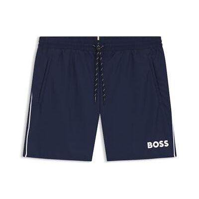 50514429_Navy413_XXL BOSS Męskie szybkoschnące szorty kąpielowe Starfish z logo i wypustkami, Navy413, XXL 50514429_Navy413_XXL BOSS Męskie szybkoschnące szorty kąpielowe Starfish z logo i wypustkami, Navy413, XXL