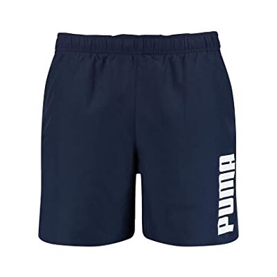 100001385 PUMA Mężczyźni Swim Men's Mid Shorts Kąpielówki, Granatowy, XS 100001385 PUMA Mężczyźni Swim Men's Mid Shorts Kąpielówki, Granatowy, XS