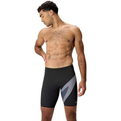 8-A0001530 Speedo Męski Hyperboom Swim Jammer, czarny, 28 8-A0001530 Speedo Męski Hyperboom Swim Jammer, czarny, 28