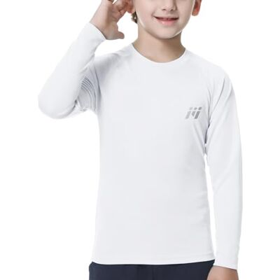 UP2Kde-WHITE-L MEETWEE Rash Guard Shirt Boy's Boys Rash Guard-up2k UP2Kde-WHITE-L MEETWEE Rash Guard Shirt Boy's Boys Rash Guard-up2k