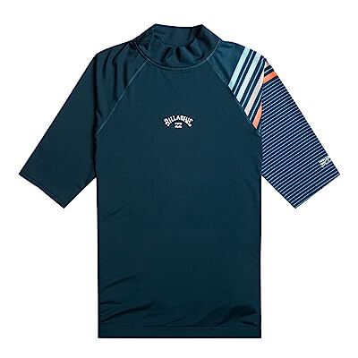 EBYWR00115-aqu Billabong Męska kontrastowa lycra z krótkim rękawem EBYWR00115-aqu Billabong Męska kontrastowa lycra z krótkim rękawem