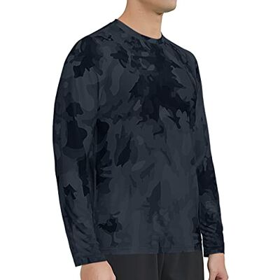 UP9-BA-L MEETWEE Męska koszula UV z długim rękawem, strój kąpielowy, ochrona UV UPF 50+, rozciągliwy luźny krój, Rashguard z długim rękawem do surfingu, pływania i biegania, czarny, L UP9-BA-L MEETWEE Męska koszula UV z długim rękawem, strój kąpielowy, ochrona UV UPF 50+, rozciągliwy luźny krój, Rashguard z długim rękawem do surfingu, pływania i biegania, czarny, L
