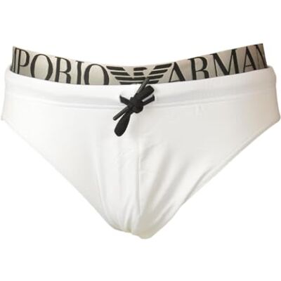 EM000582 EMPORIO ARMANI Szorty kąpielowe męskie, białe, S EM000582 EMPORIO ARMANI Szorty kąpielowe męskie, białe, S