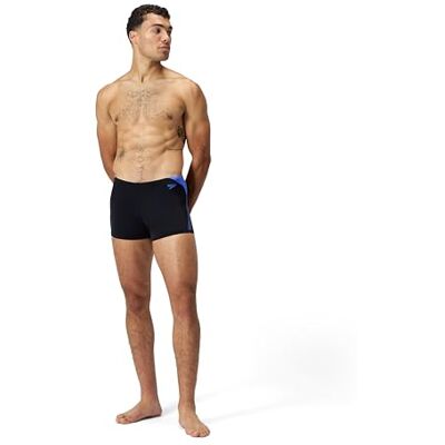 8-00302015 Speedo Męskie kąpielówki Hyperboom Splice Aquashort Szybkoschnące Trening Fitness Stroje kąpielowe odporne na chlor (1 szt.) 8-00302015 Speedo Męskie kąpielówki Hyperboom Splice Aquashort Szybkoschnące Trening Fitness Stroje kąpielowe odporne na chlor (1 szt.)