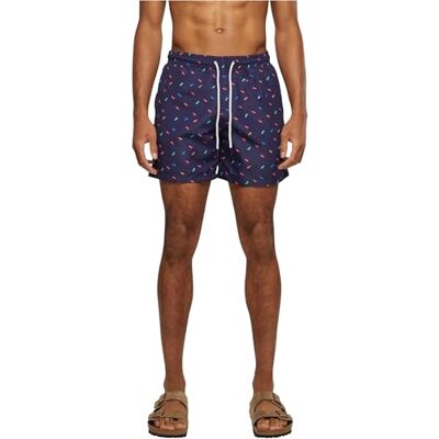 TB2679 Urban Classics Pattern Swim Shorts Shorty Mężczyźni , Sunglasses Aop , M TB2679 Urban Classics Pattern Swim Shorts Shorty Mężczyźni , Sunglasses Aop , M