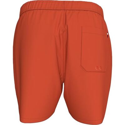UM0UM03477SCXS Tommy Hilfiger Męskie średnie spodenki kąpielowe ze sznurkiem z logo, Pomarańczowy (brylantowy pomarańczowy), S UM0UM03477SCXS Tommy Hilfiger Męskie średnie spodenki kąpielowe ze sznurkiem z logo, Pomarańczowy (brylantowy pomarańczowy), S