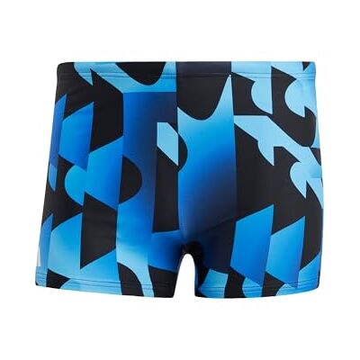 IU1884 adidas Męskie bokserki do pływania AOP, 38, czarne, Czarny, 152 IU1884 adidas Męskie bokserki do pływania AOP, 38, czarne, Czarny, 152