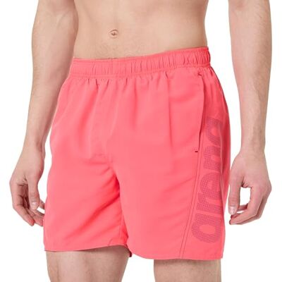006444 Arena Męskie bokserki z logo Basic R Board Shorts, Calypso Koralowo-ciemnofioletowy, M 006444 Arena Męskie bokserki z logo Basic R Board Shorts, Calypso Koralowo-ciemnofioletowy, M
