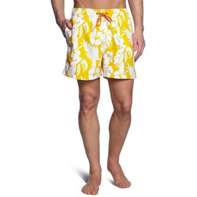 Tommy Hilfiger Męskie szorty kąpielowe, Żółty (993 Mumbai Yellow), 50 Tommy Hilfiger Męskie szorty kąpielowe, Żółty (993 Mumbai Yellow), 50
