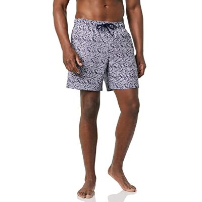 AE1671278_Navy, Floral Amazon Essentials Kąpielówki 18 cm z Siatkową Wkładką, Kieszeniami i Sznurkiem Mężczyźni, Granatowy Biały Ditsy Kwiatowy, M AE1671278_Navy, Floral Amazon Essentials Kąpielówki 18 cm z Siatkową Wkładką, Kieszeniami i Sznurkiem Mężczyźni, Granatowy Biały Ditsy Kwiatowy, M
