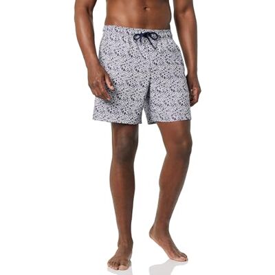 AE1671278_Navy, Floral Amazon Essentials Kąpielówki 18 cm z Siatkową Wkładką, Kieszeniami i Sznurkiem Mężczyźni, Granatowy Biały Ditsy Kwiatowy, XS AE1671278_Navy, Floral Amazon Essentials Kąpielówki 18 cm z Siatkową Wkładką, Kieszeniami i Sznurkiem Mężczyźni, Granatowy Biały Ditsy Kwiatowy, XS