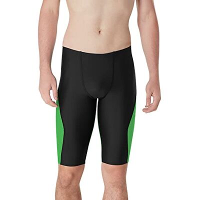8-002420320-24 Speedo Męski kostium kąpielowy Jammer Eco Prolt Solid Teamfarben kąpielówki, Block Team Bright Green, 24 8-002420320-24 Speedo Męski kostium kąpielowy Jammer Eco Prolt Solid Teamfarben kąpielówki, Block Team Bright Green, 24