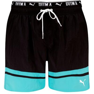 701231509 PUMA Swim Men Colour Mid Short 1P, czarny, S 701231509 PUMA Swim Men Colour Mid Short 1P, czarny, S