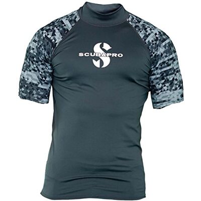 65.022.200 SCUBAPRO Graphite Rash Guard koszulka z krótkim rękawem męska Slim Fit UV Collection 2017 (S) 65.022.200 SCUBAPRO Graphite Rash Guard koszulka z krótkim rękawem męska Slim Fit UV Collection 2017 (S)