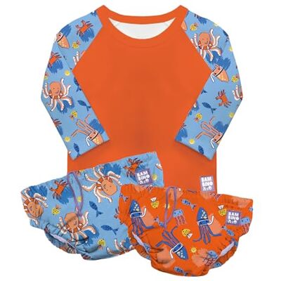 Mitac , Zestaw Pływacki, Koszulka Swimwear i pieluchy Swimwear Swimwear Patrol Surfera, (1-2 lata) Mitac , Zestaw Pływacki, Koszulka Swimwear i pieluchy Swimwear Swimwear Patrol Surfera, (1-2 lata)