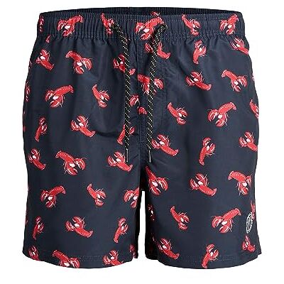 12235754 JACK & JONES PLUS Męskie spodenki kąpielowe JPSTFIJI JJSWIM Animal LY SN PS, granatowe, rozmiar 44, granatowy blezer 12235754 JACK & JONES PLUS Męskie spodenki kąpielowe JPSTFIJI JJSWIM Animal LY SN PS, granatowe, rozmiar 44, granatowy blezer