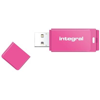 Integral 64 GB neonowy różowy pamięć USB 2.0 Integral 64 GB neonowy różowy pamięć USB 2.0