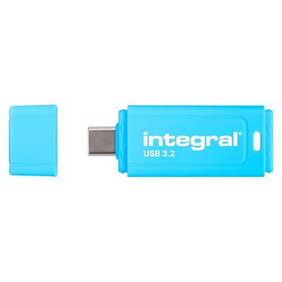 Integral Neon-C pamięć flash USB 3.2 Gen 1, 64 GB, szybki typ C, USB 3.1/3.0, niebieski NEON, odczyt 150 MB/s, zapis 30 MB/s, funkcja Plug and Play, przenośna pamięć do komputera PC, Mac, laptopa Integral Neon-C pamięć flash USB 3.2 Gen 1, 64 GB, szybki typ C, USB 3.1/3.0, niebieski NEON, odczyt 150 MB/s, zapis 30 MB/s, funkcja Plug and Play, przenośna pamięć do komputera PC, Mac, laptopa