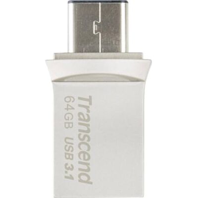 Transcend JetFlash 890S 64GB USB drive USB 3.1 Gen 1, OTG, Type-C & Type-A (TS64GJF890S) Transcend JetFlash 890S 64GB USB drive USB 3.1 Gen 1, OTG, Type-C & Type-A (TS64GJF890S)