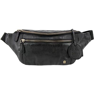 48204 Roberto Romano Ręcznie wykonana saszetka biodrowa Bologna z prawdziwej skóry w kolorze czarnym torba na brzuch, torba crossbody, torba na pasek, nowoczesne wzornictwo na urlop, weekend, 48204 Roberto Romano Ręcznie wykonana saszetka biodrowa Bologna z prawdziwej skóry w kolorze czarnym torba na brzuch, torba crossbody, torba na pasek, nowoczesne wzornictwo na urlop, weekend,