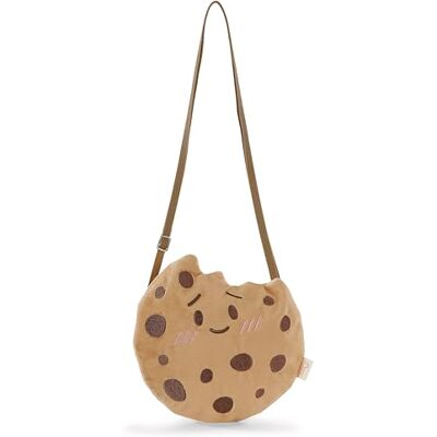 NICI mymochi torba na ramię ciasteczko, modna torebka na ramię w stylu kawaii, słodka pluszowa torba typu crossbody, 22,5 x 22 cm, beżowa 61820 NICI mymochi torba na ramię ciasteczko, modna torebka na ramię w stylu kawaii, słodka pluszowa torba typu crossbody, 22,5 x 22 cm, beżowa 61820