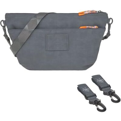 Lässig Buggy Bum Bag antracyt do wózka dziecięcego, torba na ramię, w zestawie z mocowaniem Lässig Buggy Bum Bag antracyt do wózka dziecięcego, torba na ramię, w zestawie z mocowaniem