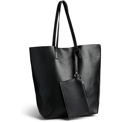17154657 PIECES PCANILLA SHOPPER NOOS, czarny, jeden rozmiar, torba podróżna 17154657 PIECES PCANILLA SHOPPER NOOS, czarny, jeden rozmiar, torba podróżna