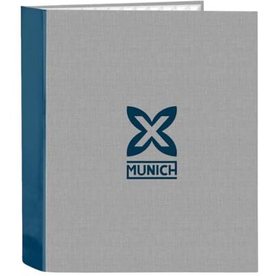 M657 542510657 MUNICH STREET Folio teczka z 4 pierścieniami, idealna dla dzieci w różnym wieku, wygodna i wszechstronna, jakość i wytrzymałość, 27 x 6 x 33 cm, Szary/Niebieski, M, Casual M657 542510657 MUNICH STREET Folio teczka z 4 pierścieniami, idealna dla dzieci w różnym wieku, wygodna i wszechstronna, jakość i wytrzymałość, 27 x 6 x 33 cm, Szary/Niebieski, M, Casual