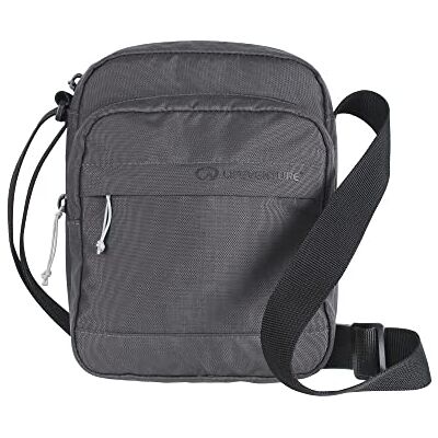 68801 Lifeventure Torba na ramię crossbody z ochroną RFID — torba podróżna w stylu kurierskim, ekologiczna, materiał nadający się do recyklingu (szara) 68801 Lifeventure Torba na ramię crossbody z ochroną RFID — torba podróżna w stylu kurierskim, ekologiczna, materiał nadający się do recyklingu (szara)