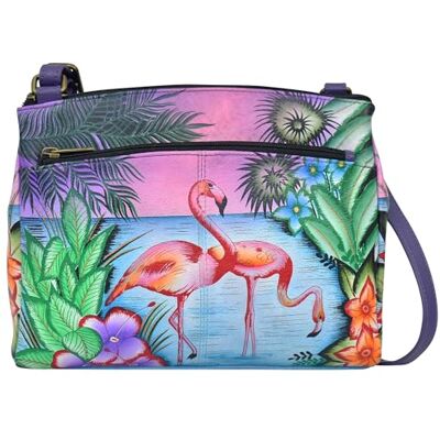 8265-TRF Anna by Anuschka Damska oryginalna skóra naturalna ręcznie malowany organizer na ramię skórzana torebka dla kobiet Kobiety Women's Original Genuine Leather Hand-painted Cross Body Organizer 8265-TRF Anna by Anuschka Damska oryginalna skóra naturalna ręcznie malowany organizer na ramię skórzana torebka dla kobiet Kobiety Women's Original Genuine Leather Hand-painted Cross Body Organizer