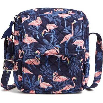39351-18473 Vera Bradley Damska bawełniana mała torebka crossbody, Impreza Flaming, Rozmiar Uniwersalny 39351-18473 Vera Bradley Damska bawełniana mała torebka crossbody, Impreza Flaming, Rozmiar Uniwersalny