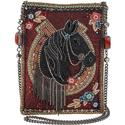 MINI S002-255 MARY FRANCES Damska mini torebka crossbody, metaliczna, Metaliczny MINI S002-255 MARY FRANCES Damska mini torebka crossbody, metaliczna, Metaliczny