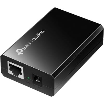 TP-Link 802.3at/af Gigabit PoE Injector, Non-PoE to PoE Adapter, supplies up to 60 W, LED Indicator,Plug & Play, Desktop/Wall-Mount,Distance Up to 100m, Black (TL-PoE150S) TP-Link 802.3at/af Gigabit PoE Injector, Non-PoE to PoE Adapter, supplies up to 60 W, LED Indicator,Plug & Play, Desktop/Wall-Mount,Distance Up to 100m, Black (TL-PoE150S)