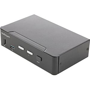 StarTech .com 2-portowy przełącznik KVM HDMI, pojedynczy monitor 4K 60 Hz Ultra HD HDR, stacjonarny przełącznik KVM HDMI 2.0 z 2 portami USB 3.0 (5 Gb/s) i 4 x USB 2.0 HID, audio, przełączanie klawiszy StarTech .com 2-portowy przełącznik KVM HDMI, pojedynczy monitor 4K 60 Hz Ultra HD HDR, stacjonarny przełącznik KVM HDMI 2.0 z 2 portami USB 3.0 (5 Gb/s) i 4 x USB 2.0 HID, audio, przełączanie klawiszy