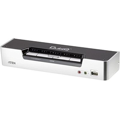 Aten CS1794 KVMP 4-krotny przełącznik (4-biegunowy, 4 x HDMI, 4 x USB), srebrny Aten CS1794 KVMP 4-krotny przełącznik (4-biegunowy, 4 x HDMI, 4 x USB), srebrny