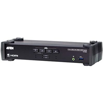 Aten 4-portowy przełącznik USB 3.0 4K HDMI KVMP™ z mikserem audio Aten 4-portowy przełącznik USB 3.0 4K HDMI KVMP™ z mikserem audio