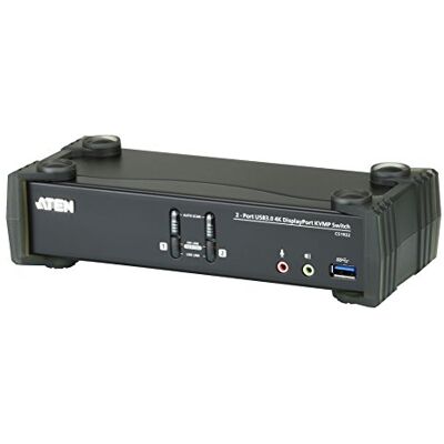 Aten CS1922 2-Port USB 3.0 4K DisplayPort KVM Switch czarny Aten CS1922 2-Port USB 3.0 4K DisplayPort KVM Switch czarny
