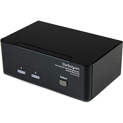 StarTech .com Przełącznik KVM Dual DVI USB 2 porty z koncentratorem audio i USB 2.0 (SV231DD2DUA) StarTech .com Przełącznik KVM Dual DVI USB 2 porty z koncentratorem audio i USB 2.0 (SV231DD2DUA)