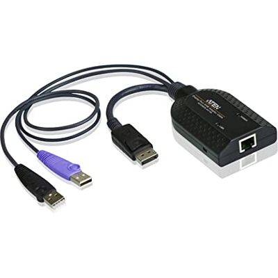Aten KA7169 DisplayPort USB Virtual Media KVM kabel adaptera z czytnikiem kart Smart Aten KA7169 DisplayPort USB Virtual Media KVM kabel adaptera z czytnikiem kart Smart