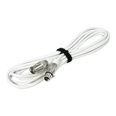 EuroLite DMX kabel XLR 3-pinowy 3 m biały EuroLite DMX kabel XLR 3-pinowy 3 m biały